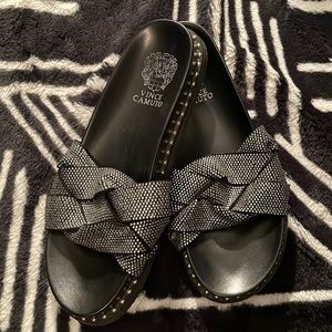 Vince Camuto Kevin Braided Embellished Slide Sandal